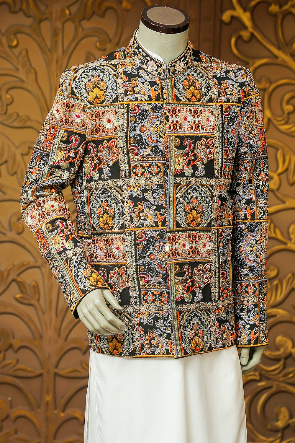 embroidered coat , prince coat
