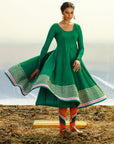 Crepe Anarkali Kalidar Suit Set