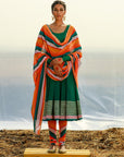 Crepe Anarkali Kalidar Suit Set