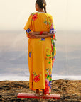 Crepe Kaftan with Cotton Inner