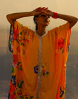 Crepe Kaftan with Cotton Inner