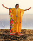 Crepe Kaftan with Cotton Inner