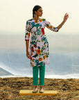 Crepe Tunic with Pants - indian dress for women USA