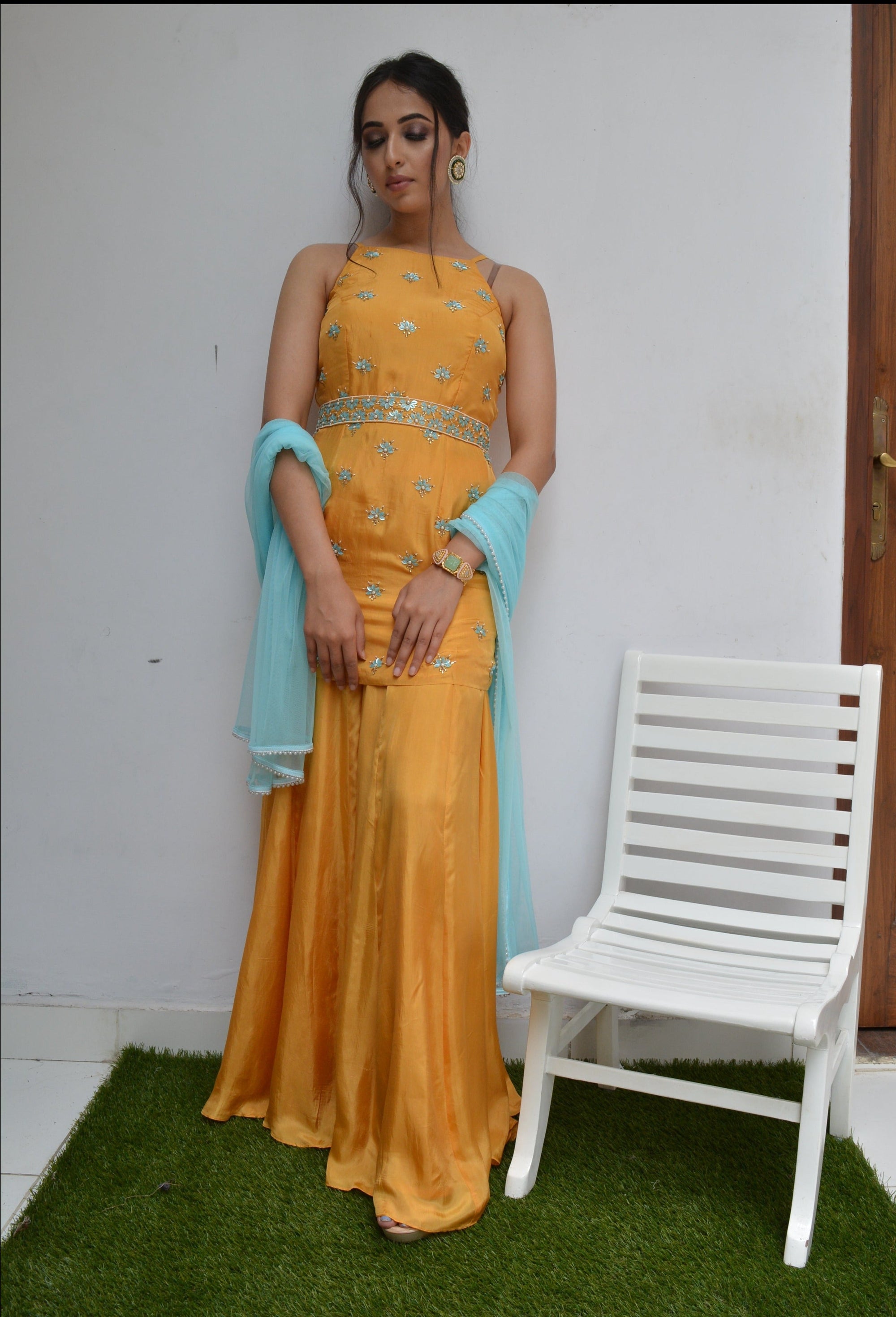Dawn and Sea Sharara Set