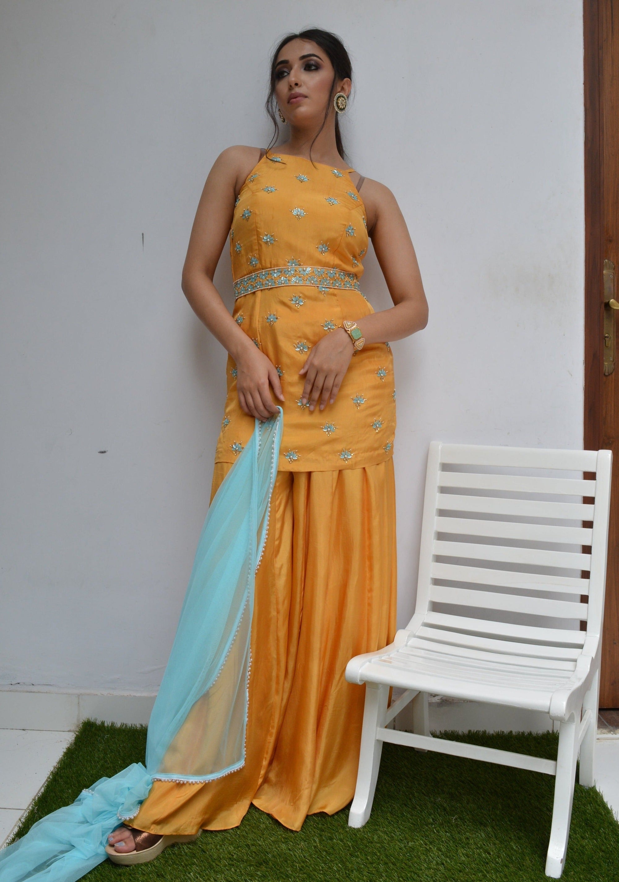 Dawn and Sea Sharara Set