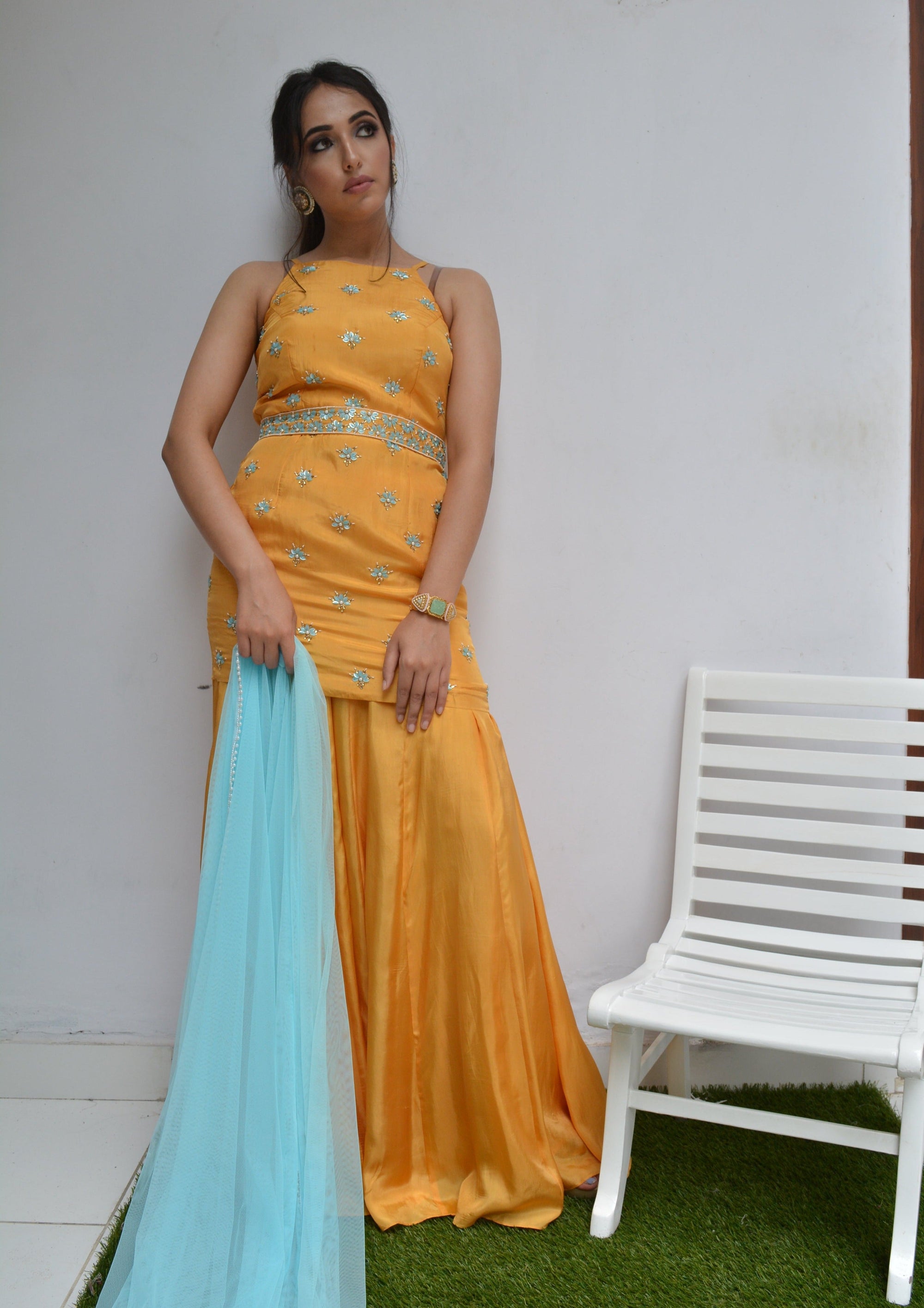 Dawn and Sea Sharara Set