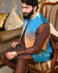 Designer Printed Waistcoat