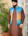 Designer Printed Waistcoat