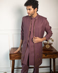 Devine Marsala Shrug Set