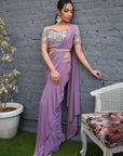 Dream Lilac Drape Saree