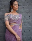 Dream Lilac Drape Saree