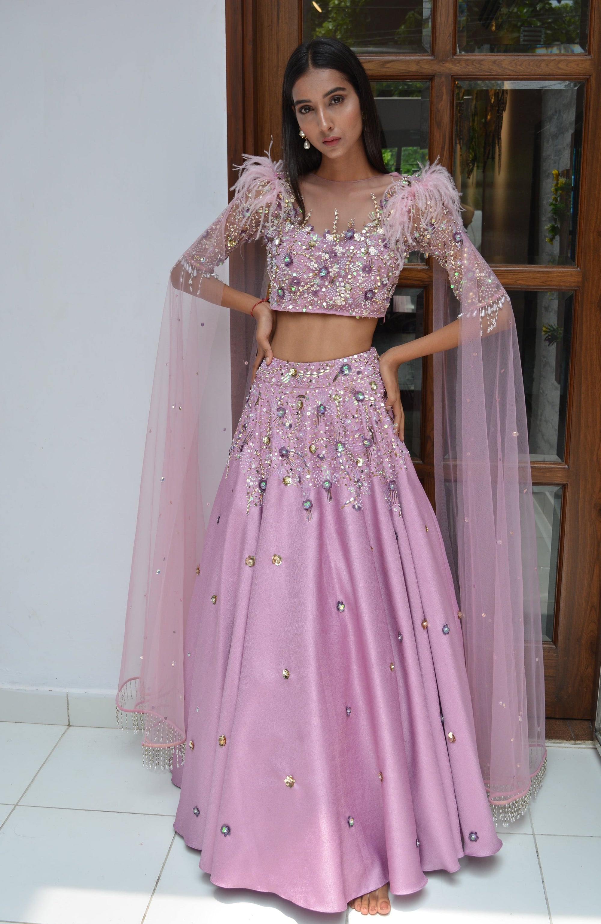 Dream Lilac Lehenga Set