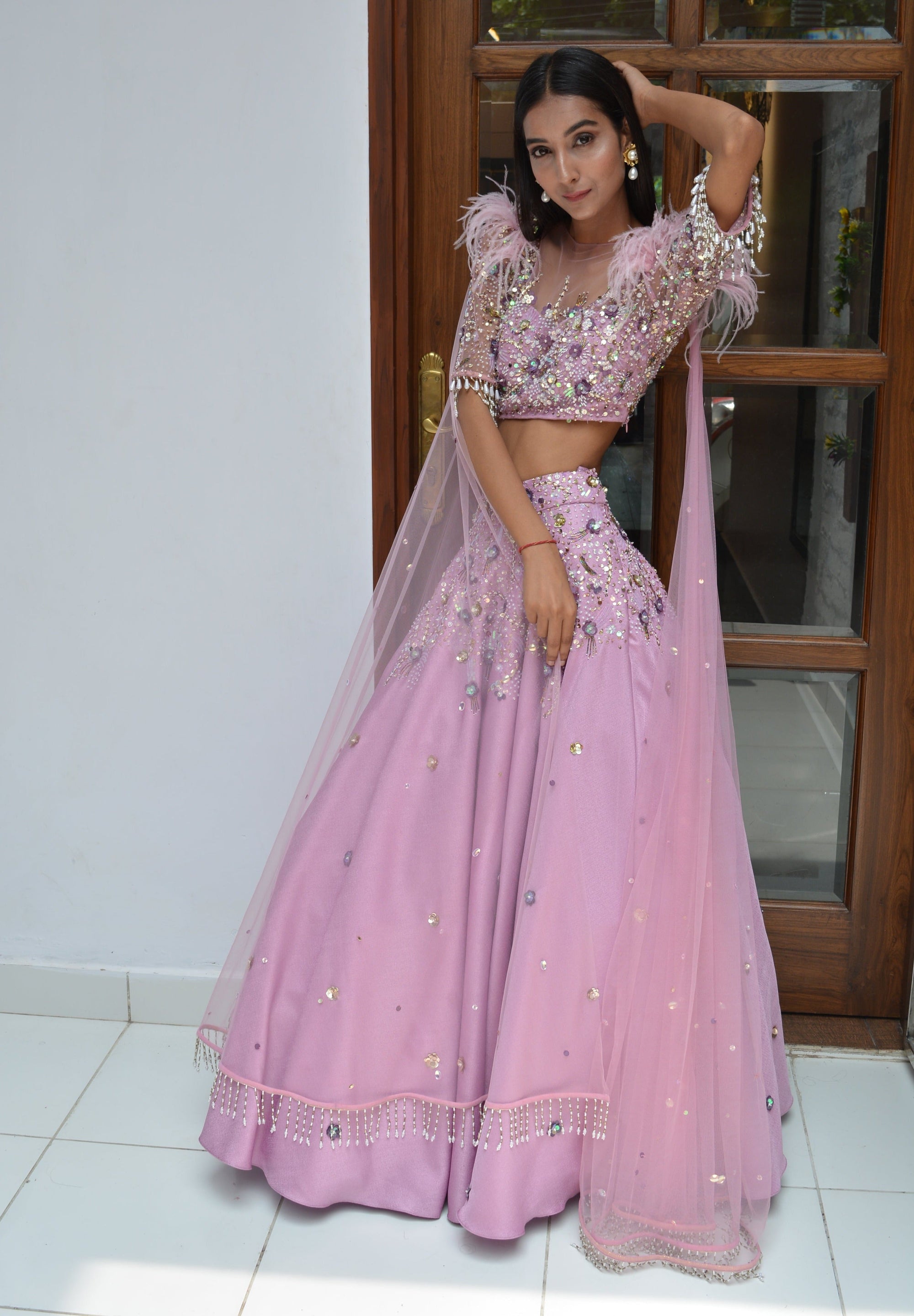 Dream Lilac Lehenga Set - WaliaJones