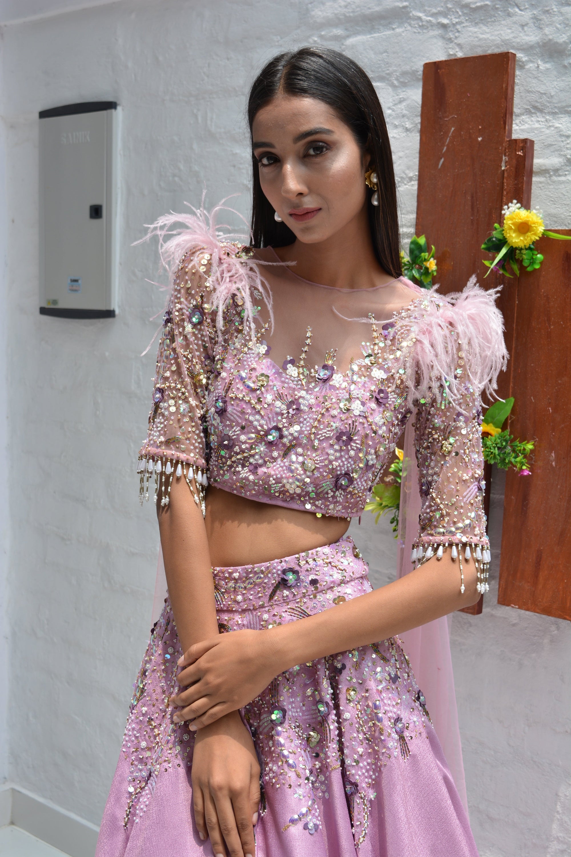 Dream Lilac Lehenga Set