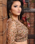 Dusty Rose Glamour Lehenga Set