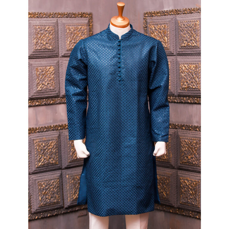 Elegant Kurta for Parties and Celebrations - blue kurta