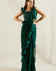 Emerald Green Saree