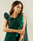 Emerald Green Saree