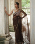Expresso Organza Saree Set - indian sari dress