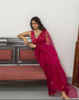 Roopa Rani Saree Set - hot pink saree Sydney