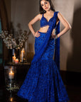 Firefly Blue Lehenga - indian attire dress