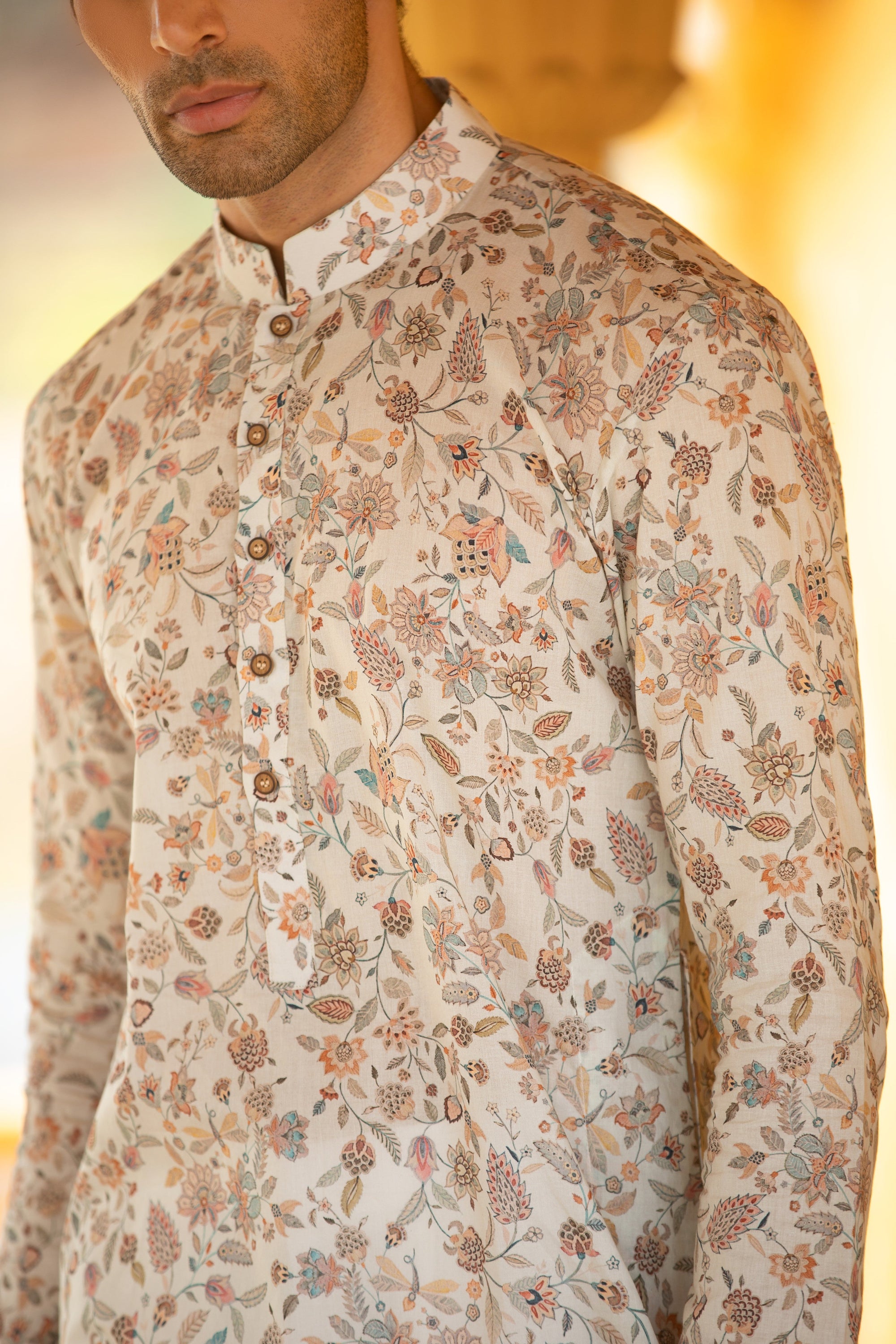 Floral Print Kurta Set