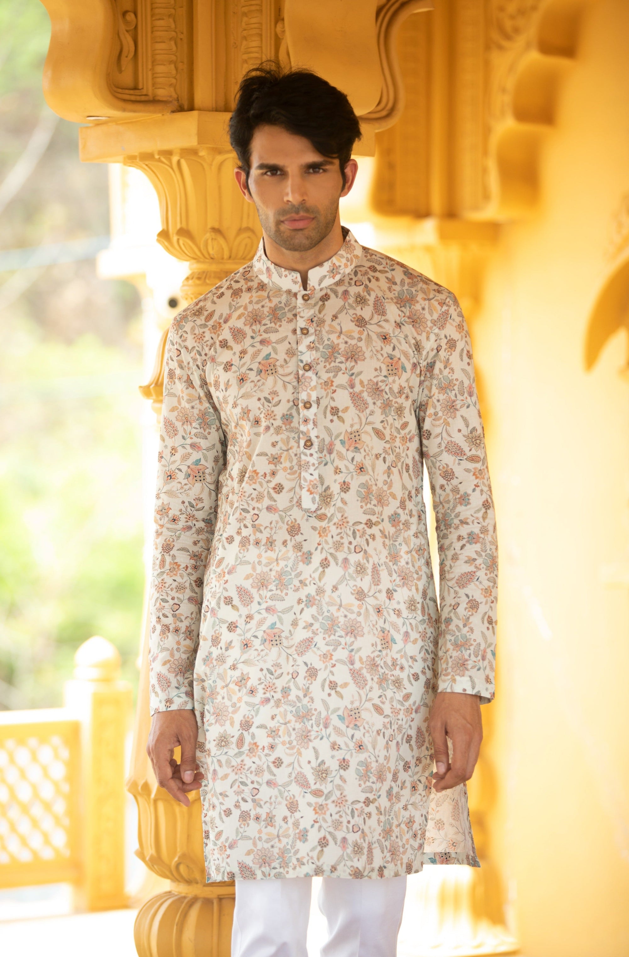 Floral Print Kurta Set