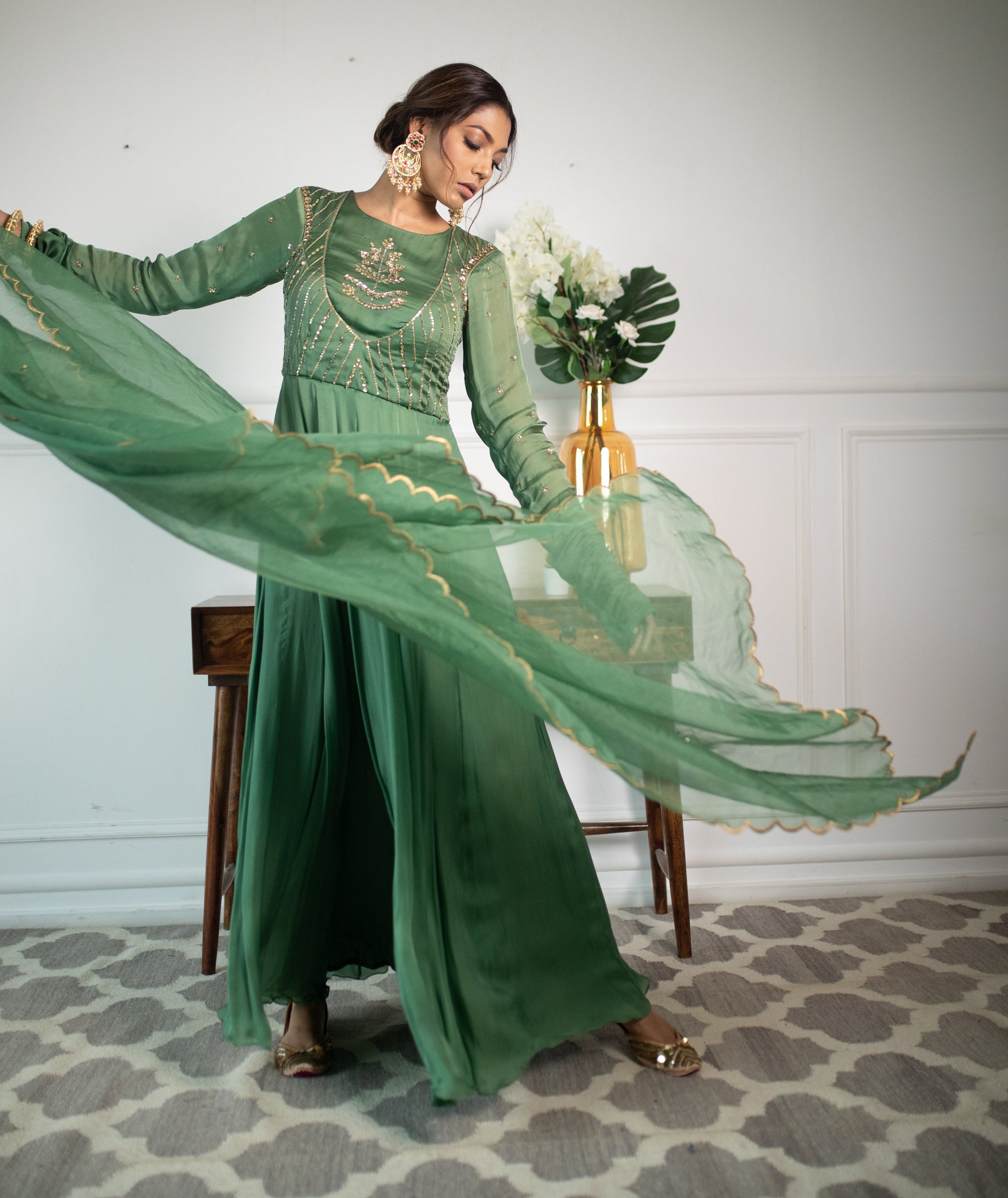 Fresh Green Anarkali Suit