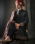 Front and Bottom Hand Work Sherwani