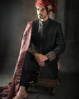 Front and Bottom Hand Work Sherwani