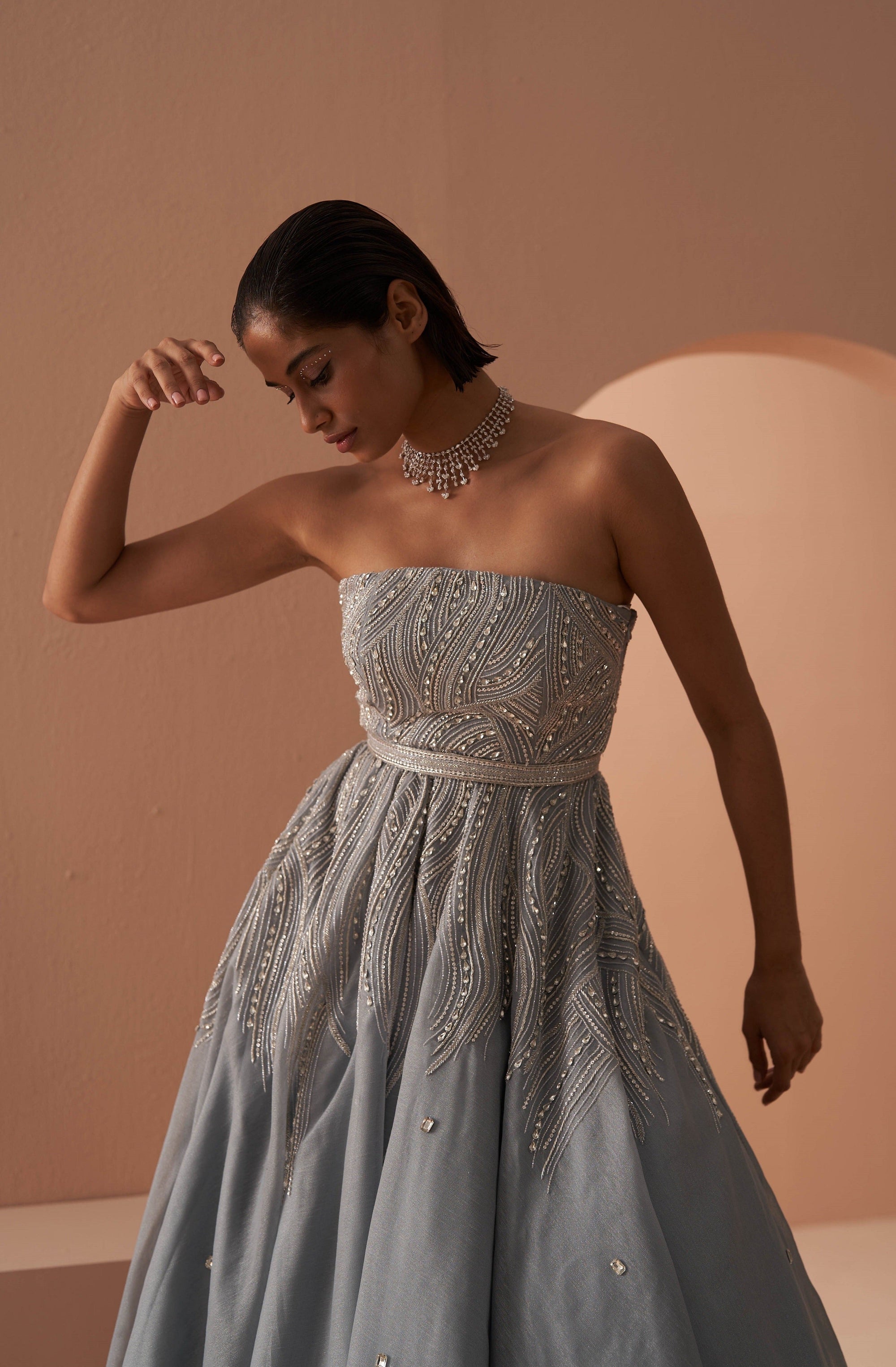 Frozen Crystal Gown - indian gown