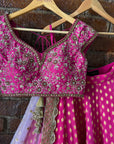 Fuchsia Pink Sharmily Work Lehenga Set