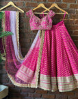 Fuchsia Pink Sharmily Work Lehenga Set
