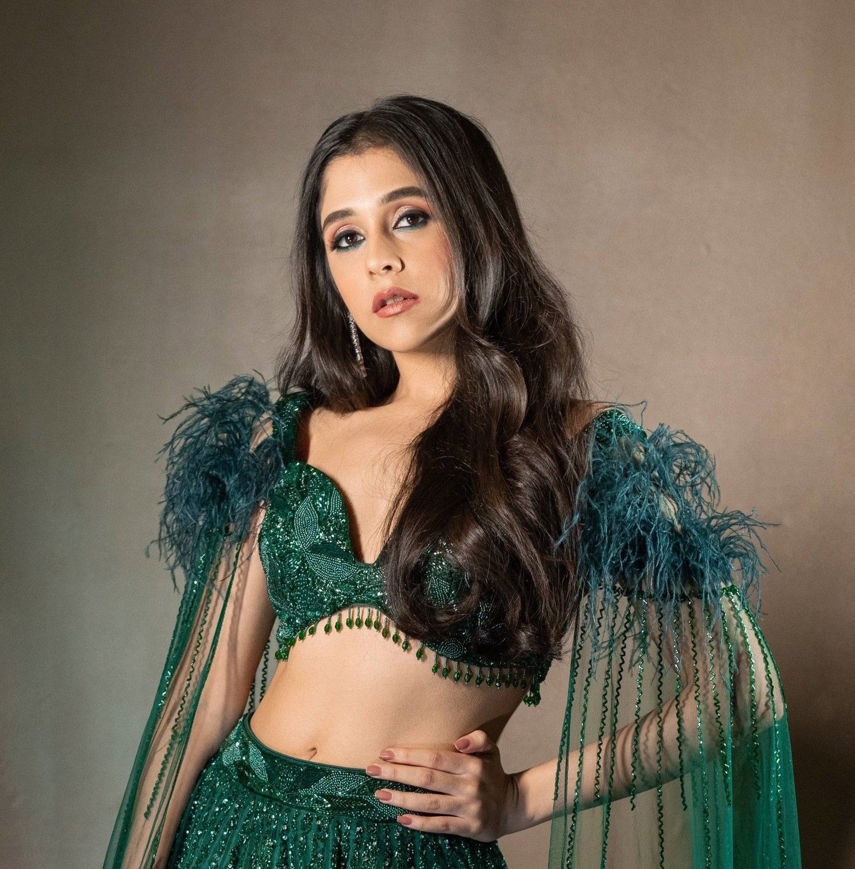 Gemma Green Lehenga - lehenga