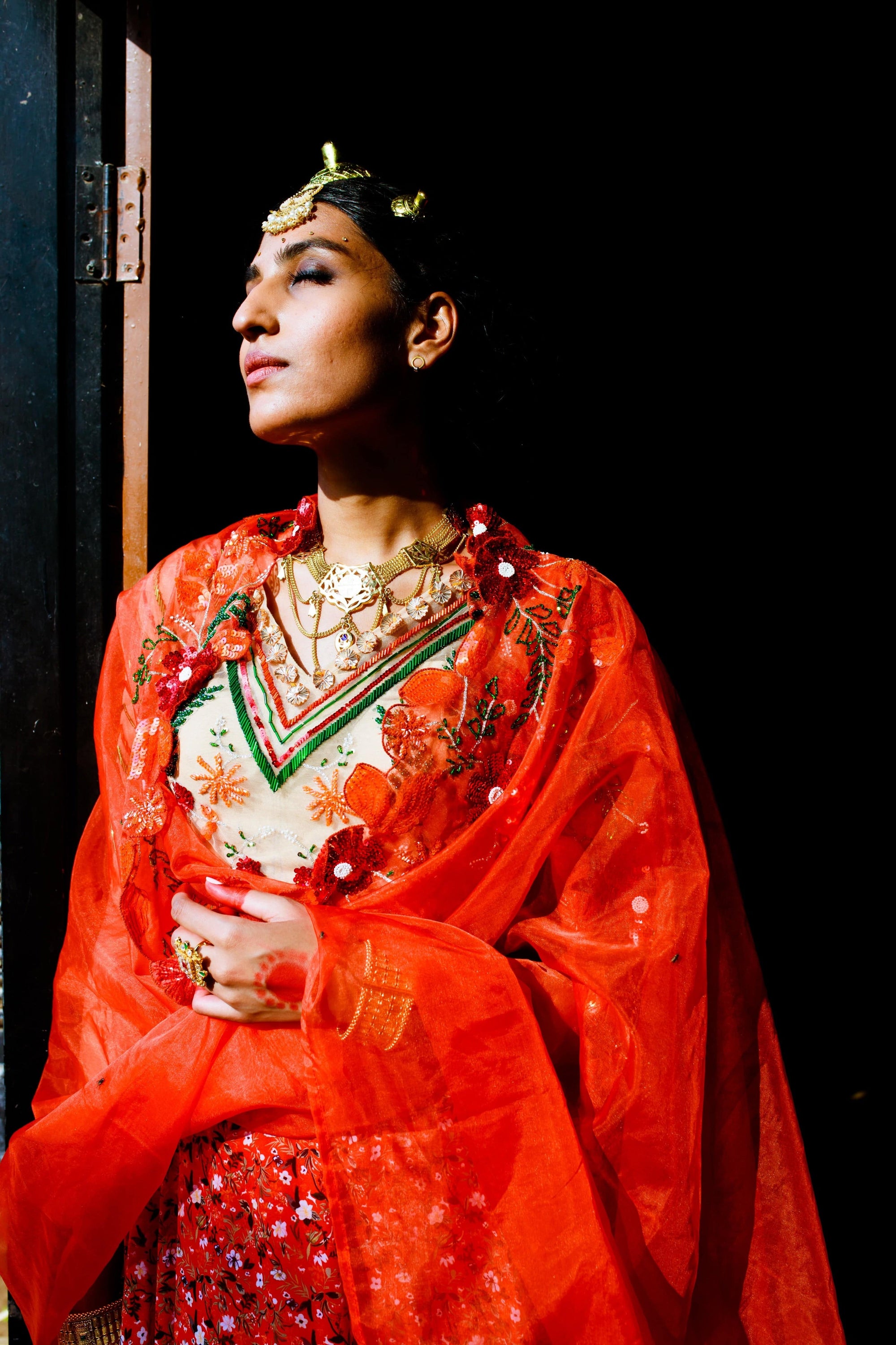 Georgette Bias Lehenga Set