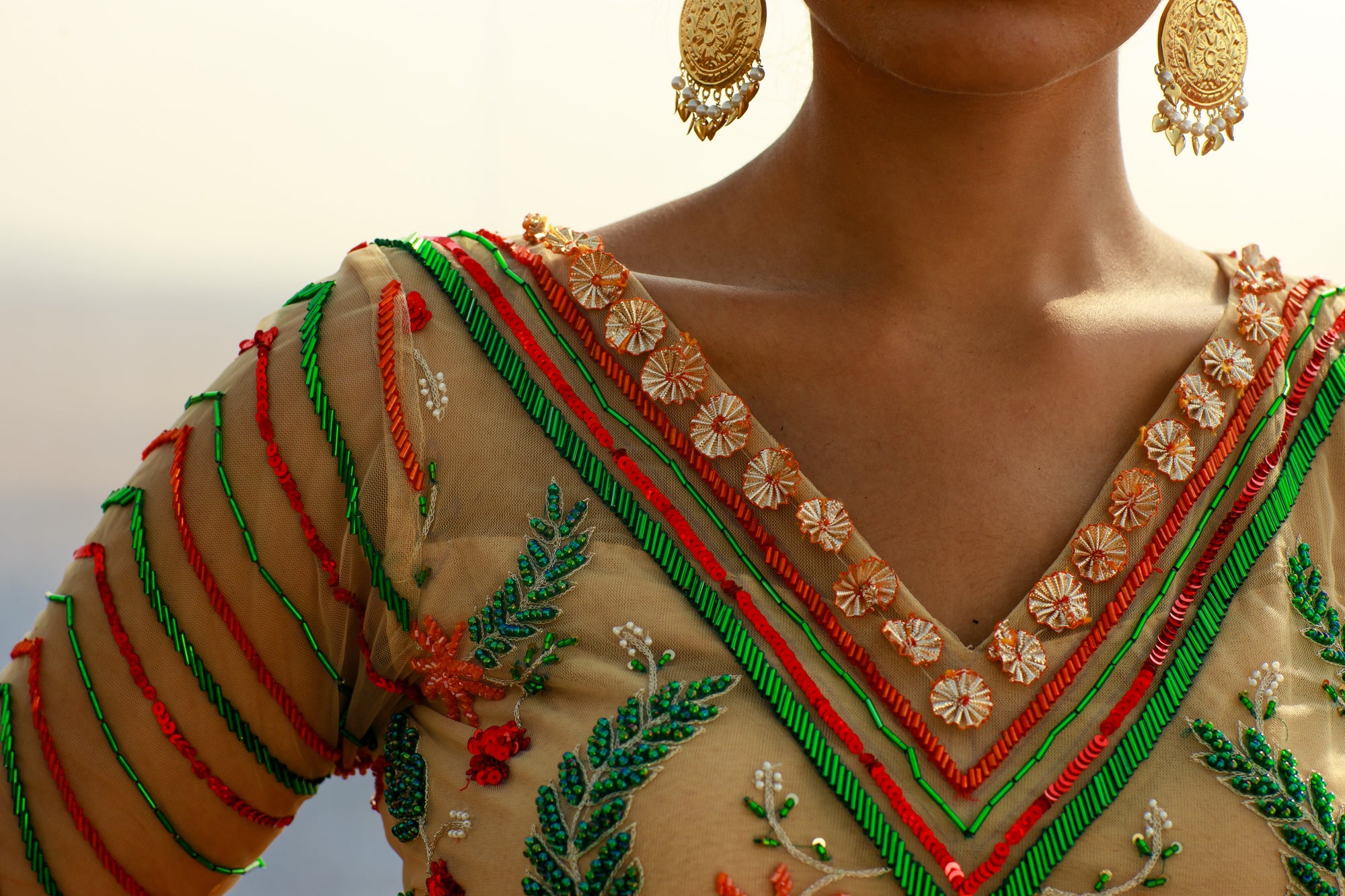 Georgette Bias Lehenga Set