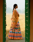 Georgette Featuring Paneled Lehenga Set