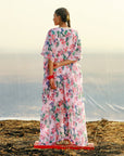 Georgette Kaftan With Separate Cotton Inner - kaftan dress