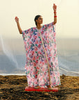 Georgette Kaftan With Separate Cotton Inner - kaftan dress