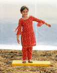 Georgette Printed Kids Pant Suit Set - kids dress