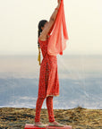 Georgette Printed Tunic With Matching churidar - indian wear for women