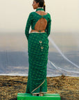 Georgette Saree With Gota Edging - georgette saree
