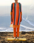 Georgette Tunic With Pants Set - indian attire for women