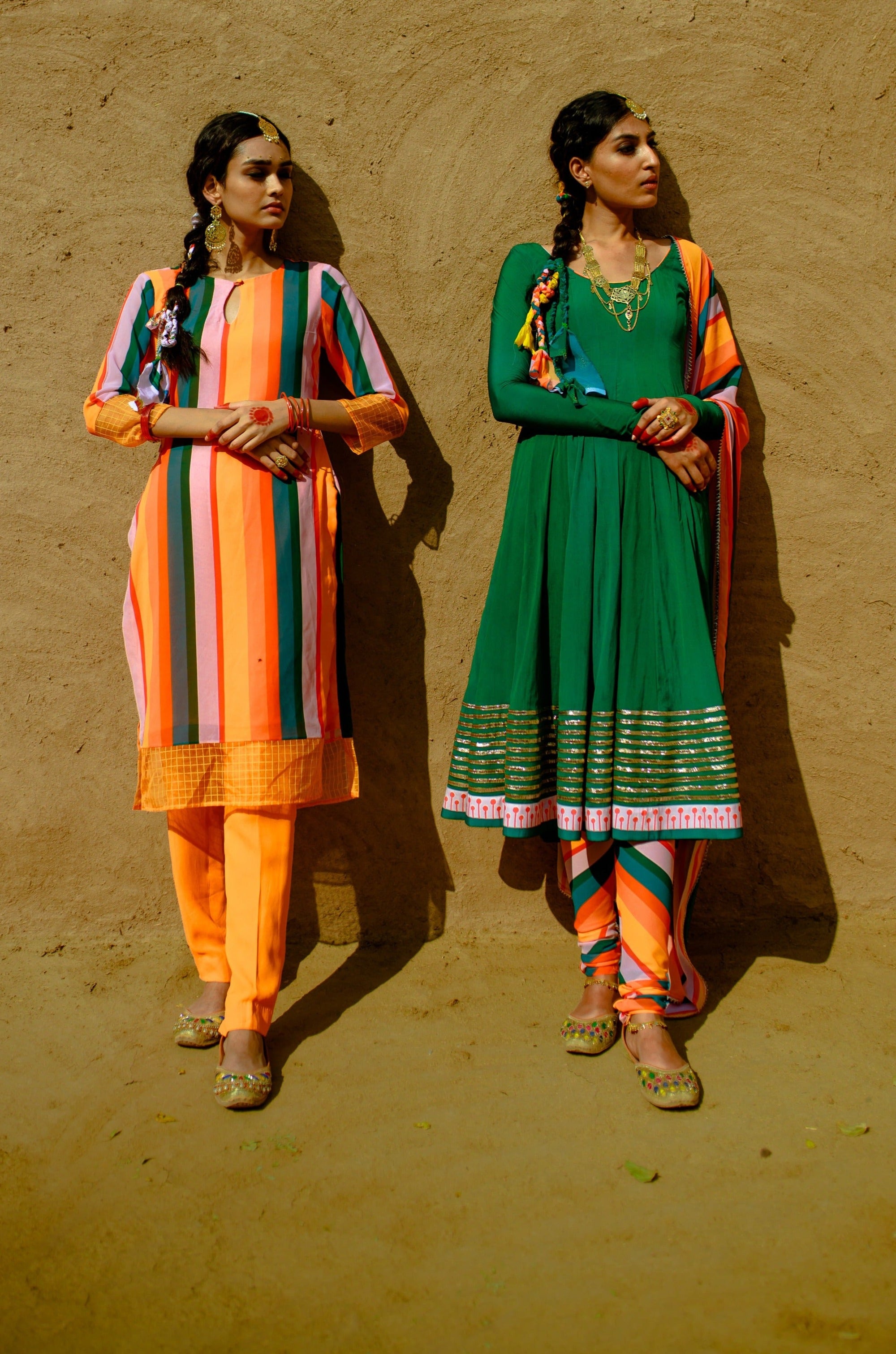 Georgette Tunic With Pants Set - indian attire for women