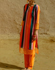 Georgette Tunic With Pants Set - indian attire for women