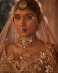 Gold Organza Lehenga - lehenga dress