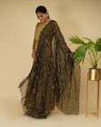 Golden Anarkali With Dupatta - anarkali set