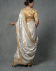 Golden Silver Saree Set - indian saree Australia