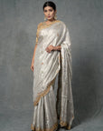 Golden Silver Saree Set - indian saree Australia