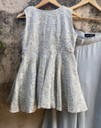 Grey Peplum Palazzo Set - palazzo set